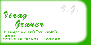 virag gruner business card